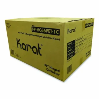 Karat® PET Plastic Hinged Container