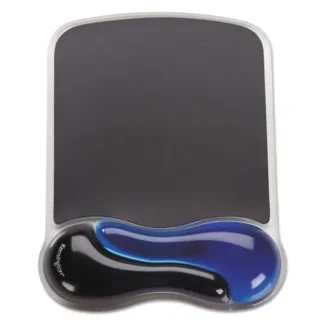 Kensington® Duo Gel Wave Mouse Pad with Wrist Rest, Blue