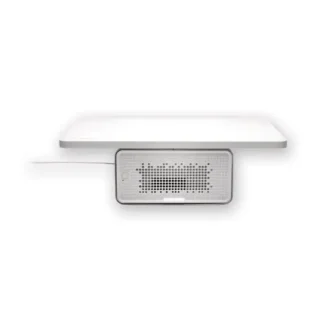 Kensington® FreshView Wellness Monitor Stand with Air Purifier, White, Supports 200 lbs, Fits Monitors up to 27"