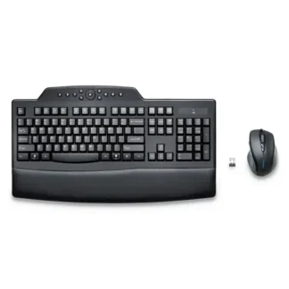 Kensington® Pro Fit Comfort Wireless Desktop Set, 2.4 GHz Frequency, 30 ft Wireless Range, Black