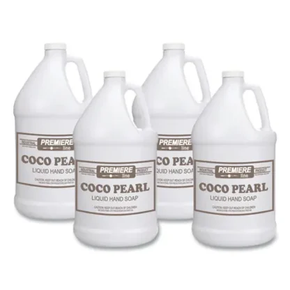 Kess Coco Pearl Liquid Hand Soap, Coconut Scent, 128 oz, 4/Carton