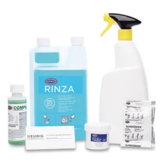 Keurig® Bean to Cup Brewer Deep Cleaning Kit - Includes Complete Café, Rinza, Tabz Z61, SuperGrindz, Spray Bottle (Extended Delivery Time)