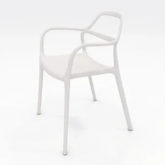 KFI Studios Dali Indoor/Outdoor Chair, White