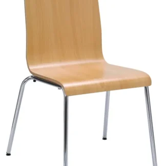 KFI Studios JIVE Series Bentwood Laminate Cafe Chair, Natural Finish