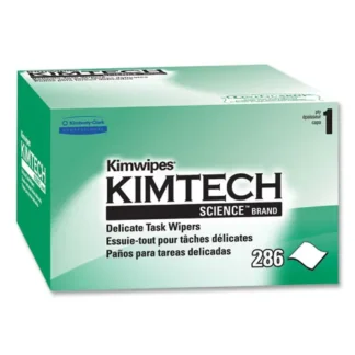 Kimtech™ Kimwipes, Delicate Task Wipers, 1-Ply, 4.4 x 8.4, Unscented, White, 286/Box