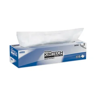 Kimtech™ Kimwipes Delicate Task Wipers, 3-Ply, 11.8 x 11.8, Unscented, White, 100/Box, 15 Boxes/Carton