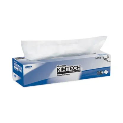 Kimtech™ Kimwipes Delicate Task Wipers, 3-Ply, 11.8 x 11.8, Unscented, White, 100/Box, 15 Boxes/Carton