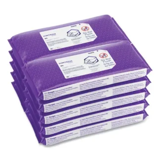 Kimtech™ W4 PreSat Alcohol Wipers, 70% IPA, 1-Ply, 9" x 11", White, 40 Wipes/Pack, 10 Packs/Carton