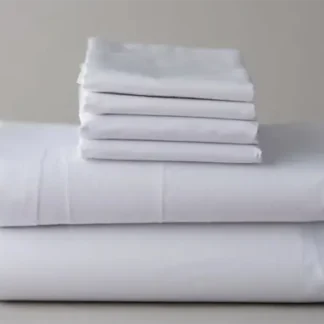 King Fitted Sheet, T180, White, 78″ x 80″