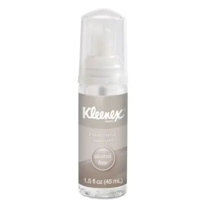 Kleenex® Alcohol-Free Foam Hand Sanitizer, 1.5 oz Pump Bottle, Unscented, 24/Carton