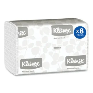 Kleenex® Multi-Fold Paper Towels, White, 150 Towels/Pack, 8 Packs/Carton