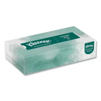 Kleenex® Naturals Facial Tissue for Business, 2-Ply, White, 125 Sheets per Flat Box