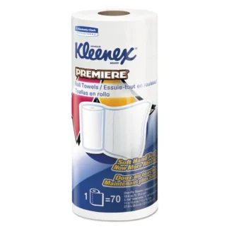Kleenex® Premiere Kitchen Roll Towels, 1-Ply, 11 x 10.4, White, 70 Towels/Roll, 24 Rolls/Carton
