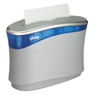 Kleenex® Reveal Countertop Folded Towel Dispenser, Soft Gray/Translucent Blue