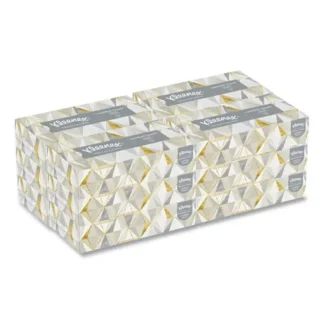 Kleenex® White Facial Tissue, 2-Ply, 125 Sheets per Box, 12 Boxes per Carton