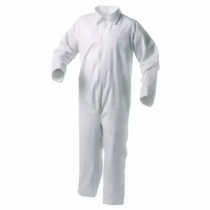 KleenGuard™ A35 Liquid and Particle Protection Coveralls, Large, White, 25/Carton