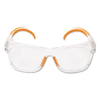 KleenGuard™ Maverick Safety Glasses, Clear/Orange, Polycarbonate Frame, 12/Box
