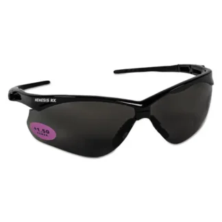 KleenGuard™ Nemesis Readers Safety Glasses, Smoke Frame, Smoke Polycarbonate Lens