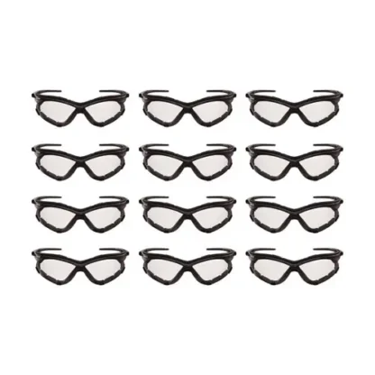 KleenGuard™ V30 Nemesi Foam Safety Glasses, Black Nylon Frame, Clear Polycarbonate Lens, 12/Carton