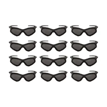 KleenGuard™ V30 Nemesis Foam Safety Glasses, Black Nylon Frame, Smoke Polycarbonate Lens, 12/Carton