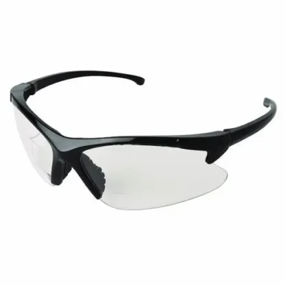 KleenGuard™ V60 30-06 Dual Readers Safety Glasses, Black Polycarbonate Frame, Clear Polycarbonate Lens, 6/Box