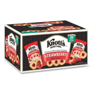Knott's Berry Farm® Premium Berry Jam Shortbread Cookies, Strawberry, 2 oz, 36/Carton