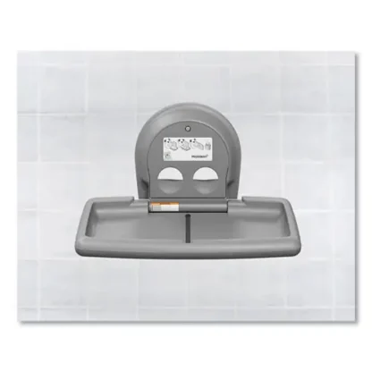 Koala Kare® Baby Changing Station, Wall Mount, Horizontal, Gray