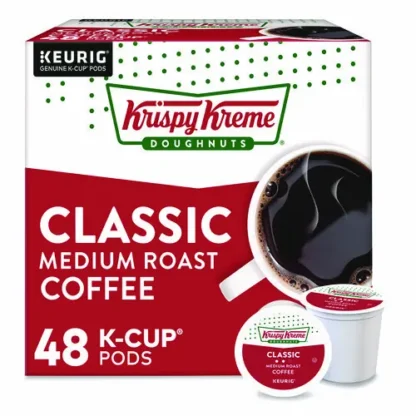 Krispy Kreme Doughnuts® Classic Coffee K-Cups, Medium Roast, 0.33 oz, 48/Box