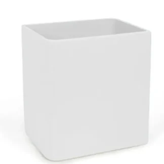 Lacca Wastebasket – White