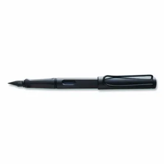 LAMY safari Fountain Pen, Medium Nib, Blue Ink, Charcoal Barrel