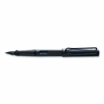 LAMY safari Fountain Pen, Medium Nib, Blue Ink, Charcoal Barrel