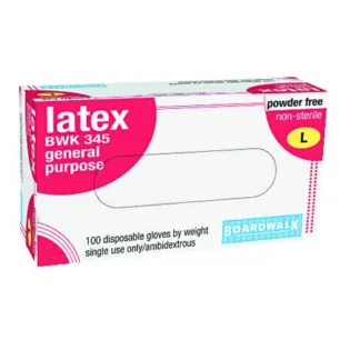 Latex Glove Powder Free Gen Purp LG 100