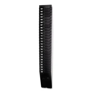 Lathem® Time Card Rack for 7" Cards, 25 Pockets, ABS Plastic, Black
