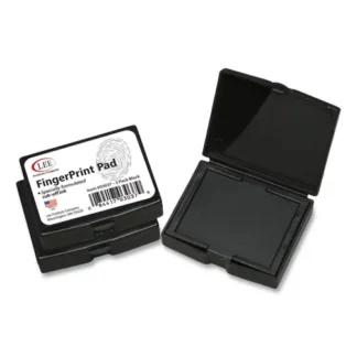 LEE Inkless Fingerprint Pad, 2.25" x 1.75", Black, 3/Pack