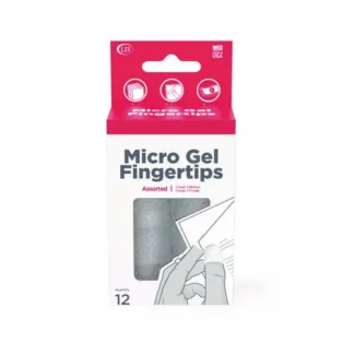 LEE Micro-Gel Fingertips, Small, Medium, Large, X-Large, Clear, 12/Pack