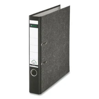 Leitz® European Premium A4 Lever-Arch Two-Ring Binder, Black Marble, 2" Capacity, 11.7 x 8.27