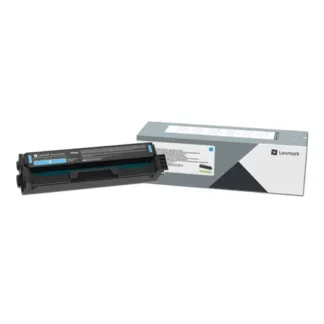 Lexmark™ 20N10C0 Return Program Toner Cartridge, Cyan, 1,500 Page Yield
