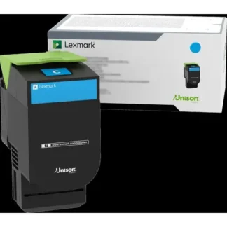 Lexmark™ 70C0HCG High-Yield Toner Cartridge, Cyan, 3,000 Page Yield