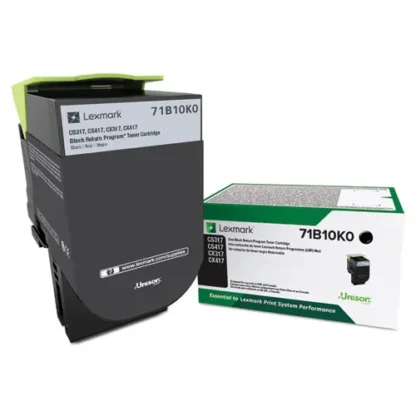 Lexmark™ 71B10K0 Unison Toner Cartridge, Black, 3,000 Page Yield