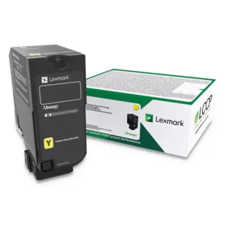 Lexmark™ 74C0HYG High-Yield Toner Cartridge, Yellow, 12,000 Page Yield