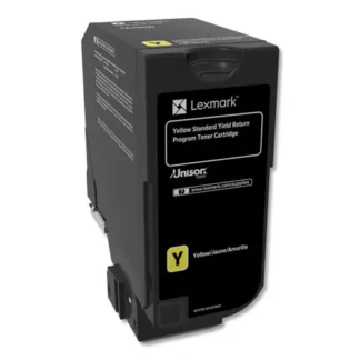 Lexmark™ 74C10Y0 Return Program Unison Toner, 3,000 Page-Yield, Yellow