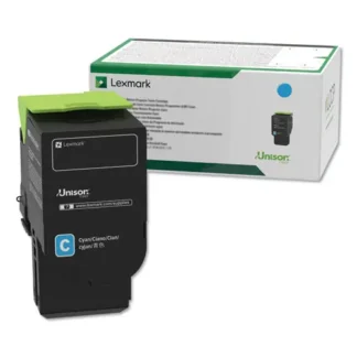 Lexmark™ 78C10C0 Return Program Toner, Cyan, 1,400 Page Yield