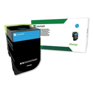 Lexmark™ 80C0HCG Return Program High-Yield Toner, 3,000 Page-Yield, Cyan, TAA Compliant