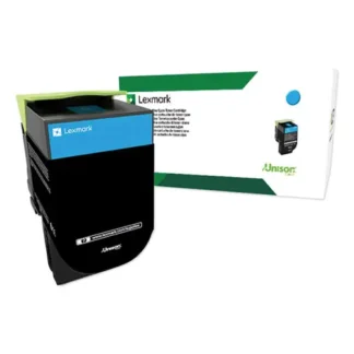 Lexmark™ 80C0XCG Return Program Extra High-Yield Toner Cartridge, Cyan, 4,000 Page Yield, TAA Compliant