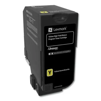 Lexmark™ 84C1HY0 Return Program Unison High-Yield Toner Cartridge, Yellow, 16,000 Page Yield