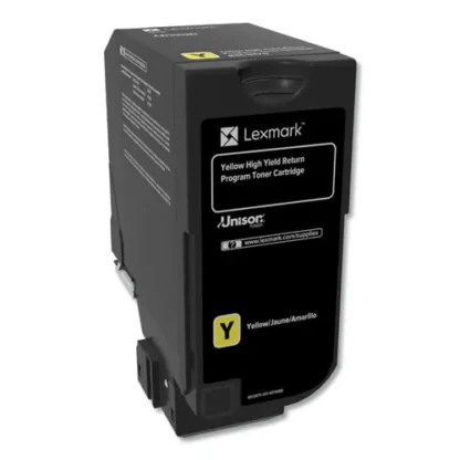Lexmark™ 84C1HY0 Return Program Unison High-Yield Toner Cartridge, Yellow, 16,000 Page Yield