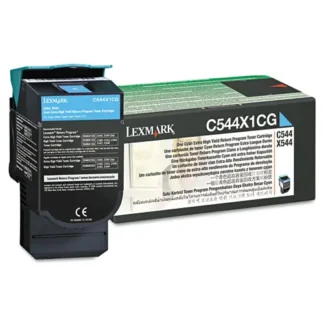 Lexmark™ C544X1CG Return Program Extra High-Yield Toner, Cyan, 4,000 Page-Yield
