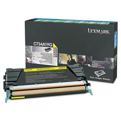 Lexmark™ C748H1YG Return Program High-Yield Toner Cartridge - Yellow, 10,000 Page Yield