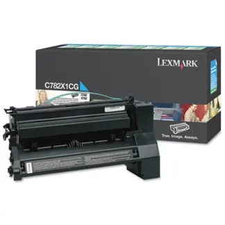Lexmark™ C782X1CG Extra High-Yield Toner, Cyan, 15,000 Page-Yield