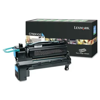 Lexmark™ C792X1CG Return Program Extra High-Yield Toner Cartridge, Cyan, 20,000 Page Yield